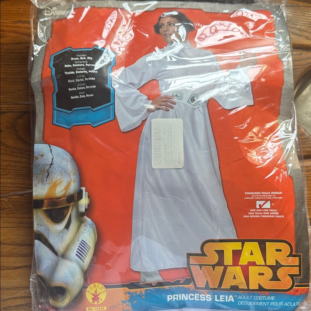 Star Wars Princess Leia Deluxe Costume Women's One Size 💥NWT!SHIPS FAST!